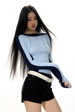 [NAWS] Silk slim knit sweater