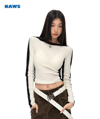 [NAWS] Silk slim knit sweater