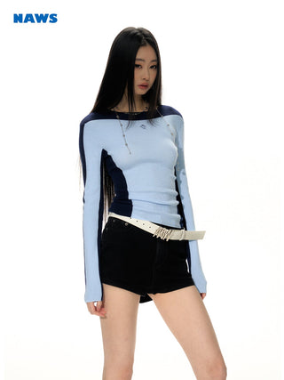 [NAWS] Silk slim knit sweater