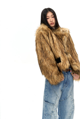 [NAWS] Loose fit fur coat