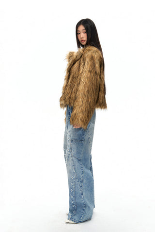 [NAWS] Loose fit fur coat