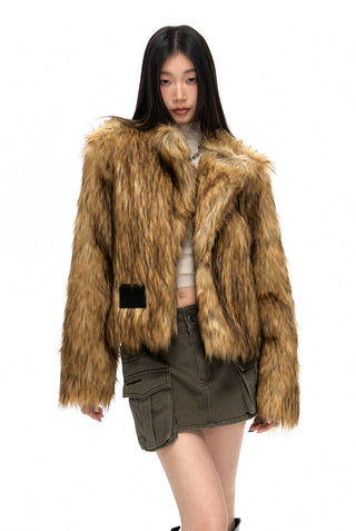 [NAWS] Loose fit fur coat