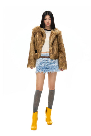 [NAWS] Loose fit fur coat