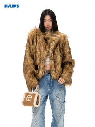 [NAWS] Loose fit fur coat