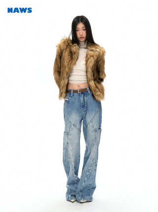 [NAWS] Loose fit fur coat