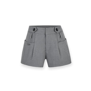 [NAWS] Waist buckle suit shorts