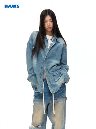 [NAWS] Oversized denim shirt