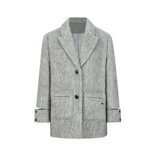 [NAWS] Woolen Hollow Cuff Jacket Grey