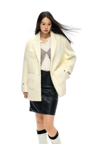 [NAWS] Ripped cuffs Wool coat