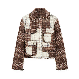 [NAWS] Wool patchwork tweed jacket