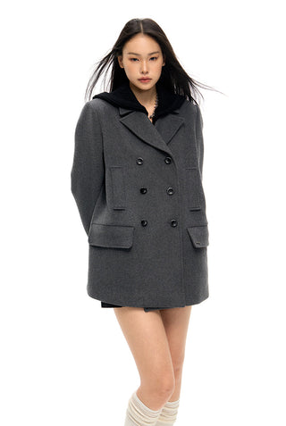 [NAWS] Wool coat (detachable hood)