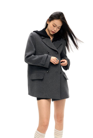 [NAWS] Wool coat (detachable hood)