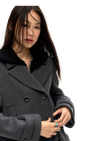 [NAWS] Wool coat (detachable hood)