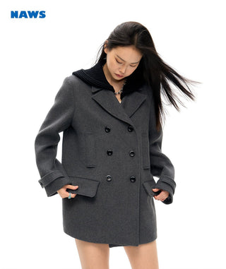 [NAWS] Wool coat (detachable hood)