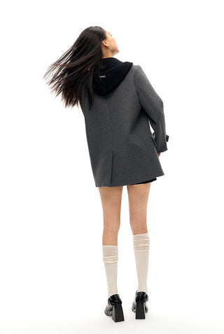 [NAWS] Wool coat (detachable hood)