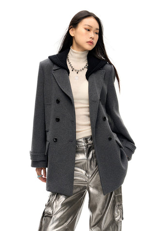 [NAWS] Wool coat (detachable hood)