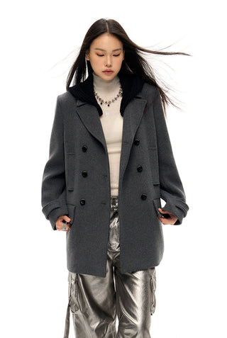 [NAWS] Wool coat (detachable hood)