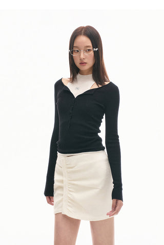 [NAWS] Ballet Holiday Knitwear Turtleneck Long Sleeve Top