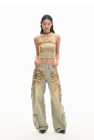 [NAWS] Python Jeans Retro Low Waist Jeans