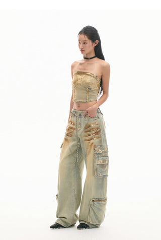 [NAWS] Python Jeans Retro Low Waist Jeans