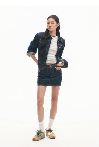 [NAWS] Cow Coat Retro Denim Top