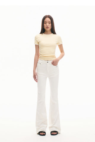 [NAWS] +5CM Retro high waist slim jeans