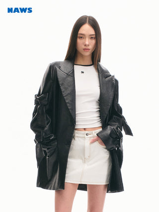 [NAWS] Phantom Butterfly Suit Embroidered Leather Coat