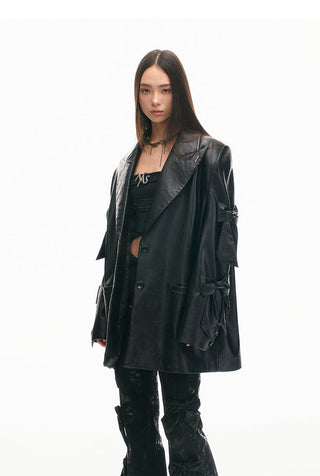 [NAWS] Phantom Butterfly Suit Embroidered Leather Coat