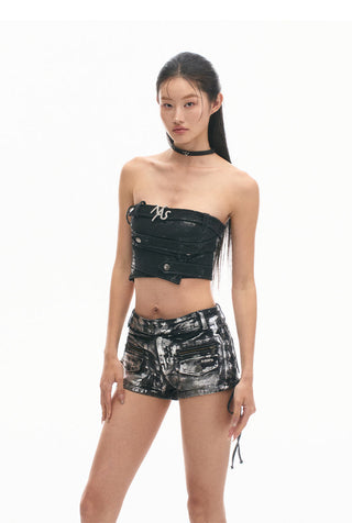 [NAWS] Belt Top Retro Asymmetric Chic Vest