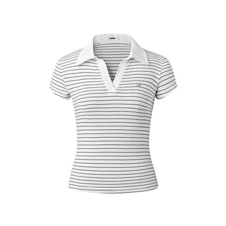 [NAWS] Slim Fit Striped Polo T-Shirt