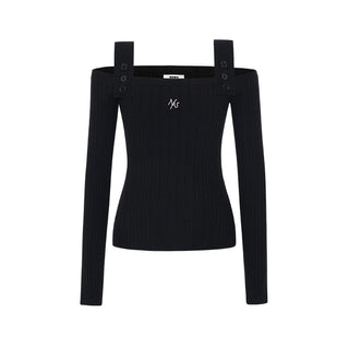 [NAWS] Vacation Strap Knitwear Cashmere Long Sleeve