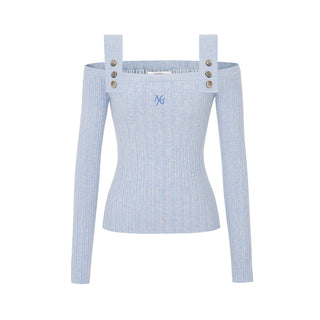 [NAWS] Vacation Strap Knitwear Cashmere Long Sleeve