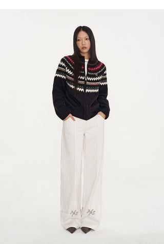 [NAWS] Parallel Straight V Waist Casual Pants