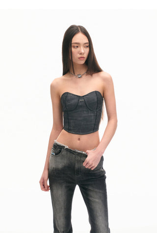 [NAWS] Leather Corset Top