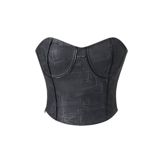 [NAWS] Leather Corset Top