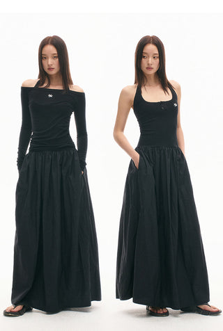 [NAWS] Garden Halterneck Wool Two-Piece Dress Set