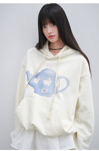 [OTR] Korean Teapot Printed Hoodie