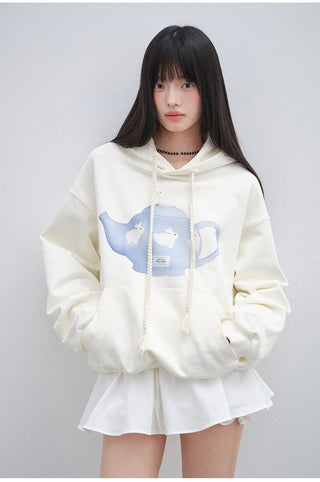 [OTR] Korean Teapot Printed Hoodie