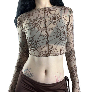 Arion Random Print Navel Top