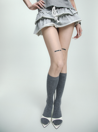 Ribbon Bow Knee-High Socks