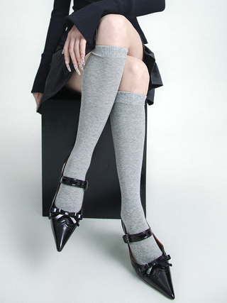 Versatile Slim Cotton Long Socks