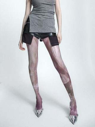 Y2k wasteland style tie-dye stockings