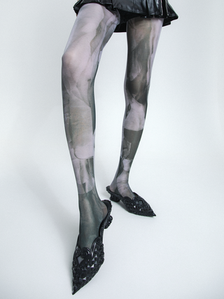 Y2k wasteland style tie-dye stockings