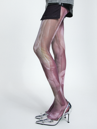 Y2k wasteland style tie-dye stockings