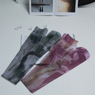 Y2k wasteland style tie-dye stockings