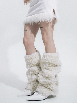 Thick Lamb Wool Over-The-Knee Socks