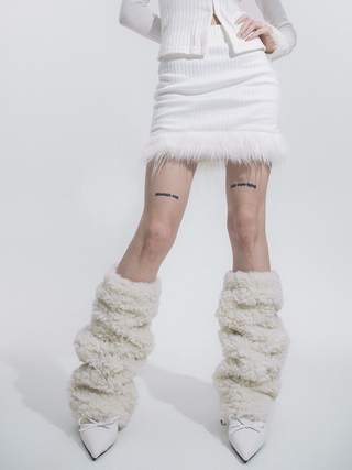 Thick Lamb Wool Over-The-Knee Socks