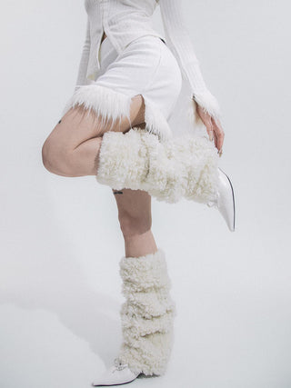 Thick Lamb Wool Over-The-Knee Socks