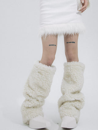 Thick Lamb Wool Over-The-Knee Socks