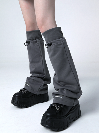 Wasteland style drawstring pure cotton socks